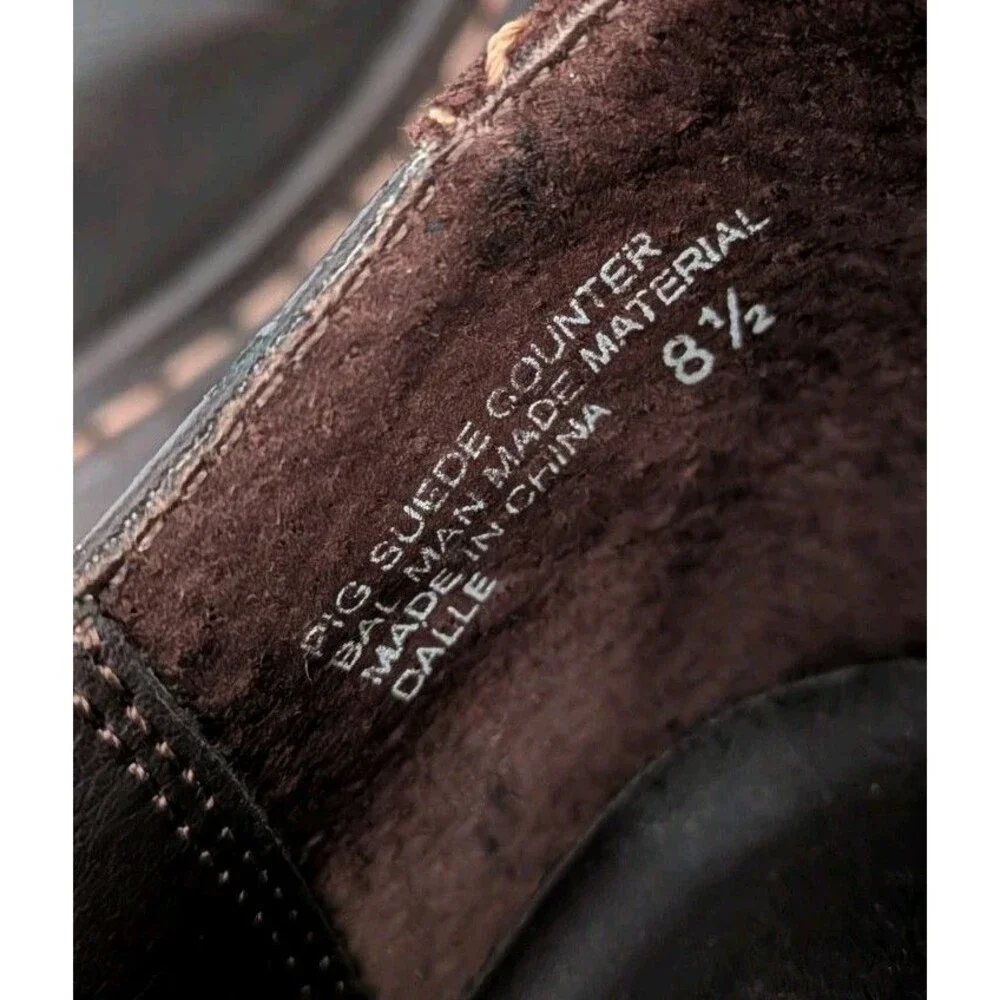 90s L.E.I. Brown Chunky Platform Buckle Shoes Grunge Women's Sz 8.5 Vintage Y2K